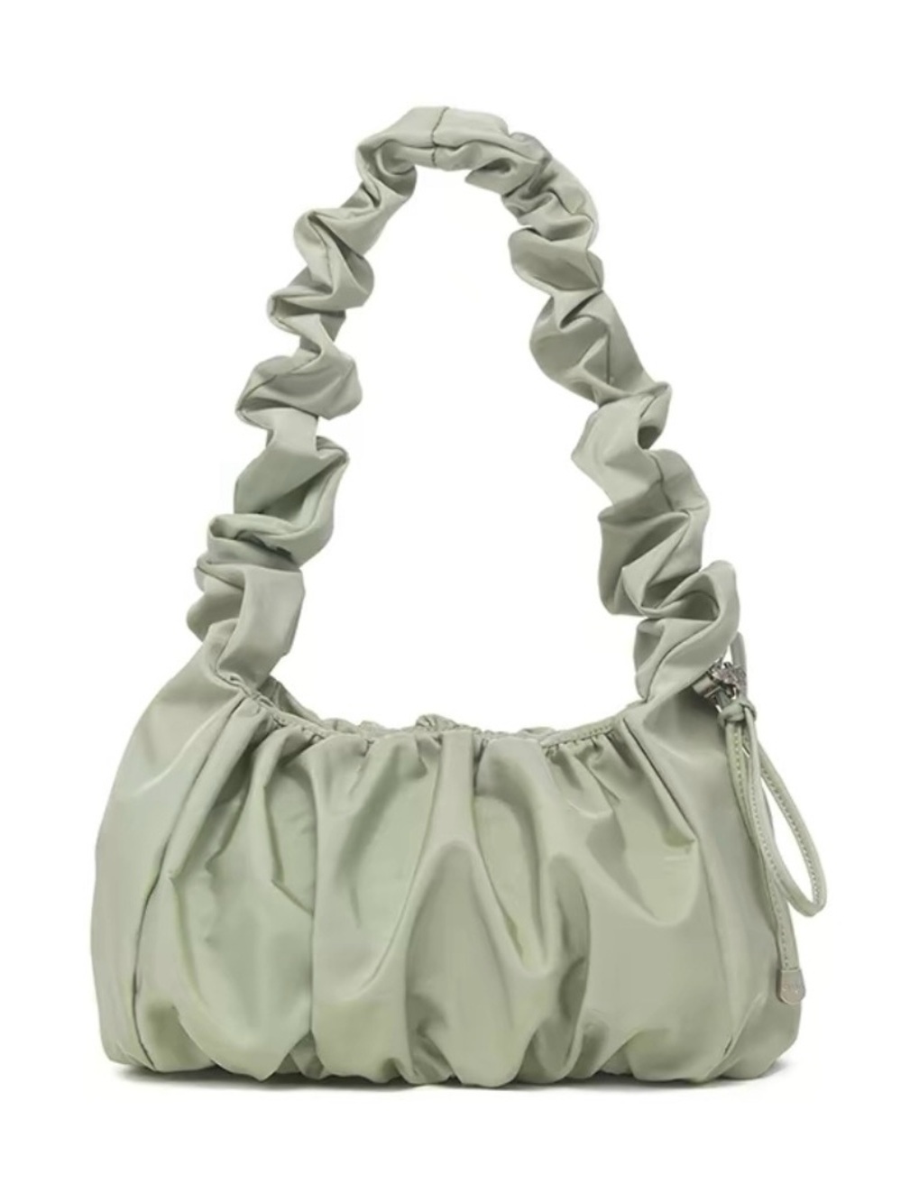 Carlyn Korean Stylish Ruched Shoulder Bag in Sage Green